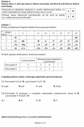Próbny EGZAMIN GIMNAZJALNY grudzień 2011 - PRZEDMIOTY PRZYRODNICZE: Biologia, chemia, fizyka, geografia: jakie były PYTANIA, ARKUSZE, ODPOWIEDZI, PRZECIEKI