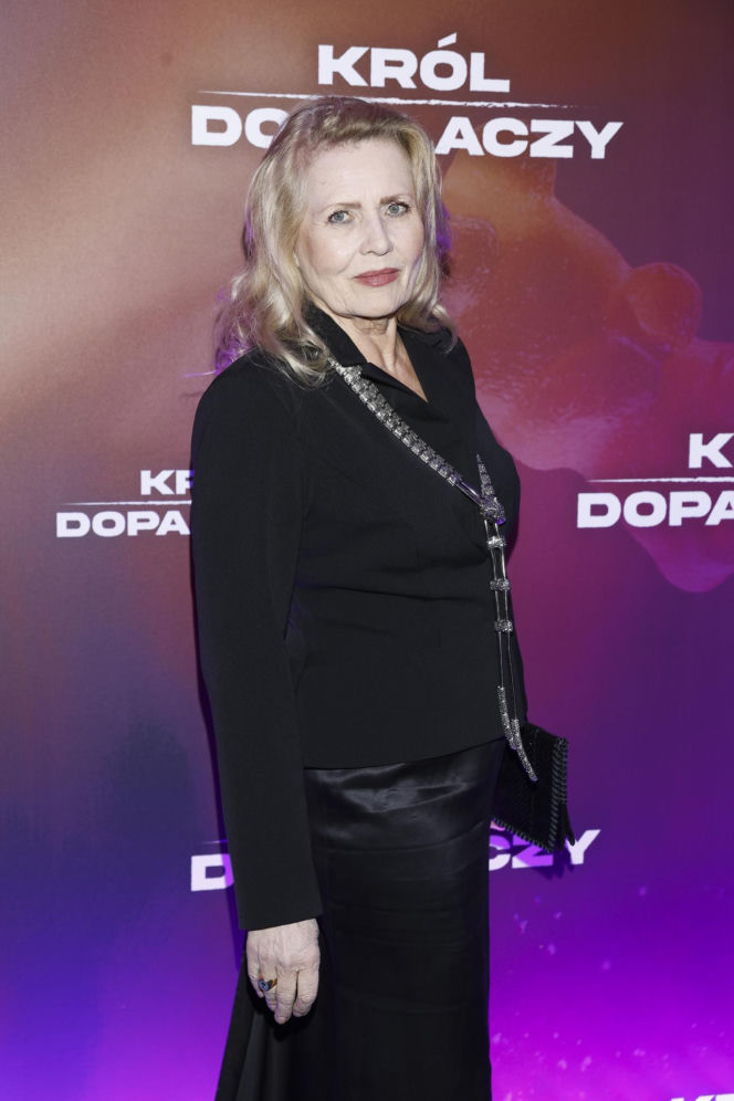 dawno nie widzieliśmy Anny Komorowskiej. Teraz wraz z mężem była na premierze