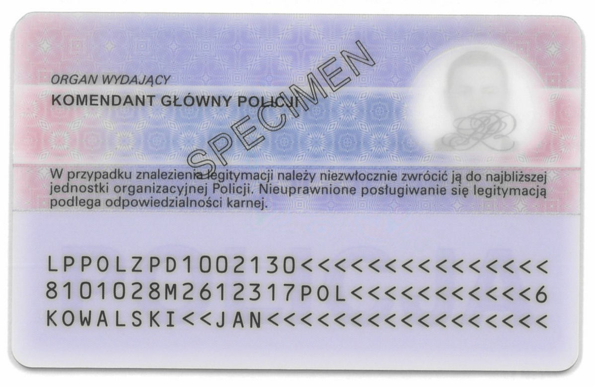 Tak wyglądają nowe legitymacje policjantów. Są z poliwęglanu