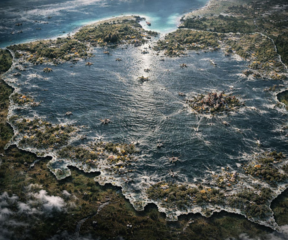 Polska znajdzie się pod wodą. Tak widzi to AI. Scenariusz klimatyczny może zmienić mapę kraju