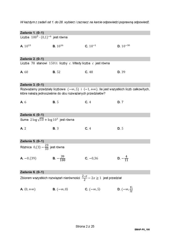 Matura 2021 matematyka
