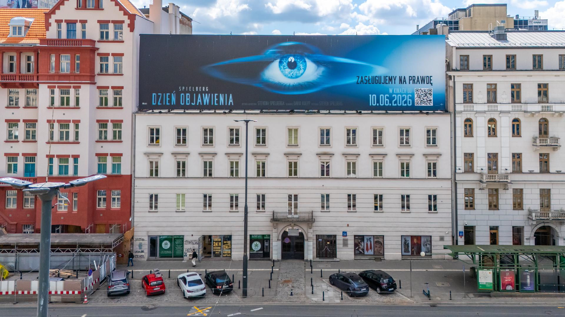 Południowa pierzeja Alej Jerozolimskich w centrum Warszawy