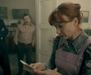 Stulecie Winnych 4, odc. 42: Mania (Magdalena Walach), Jerzyk (Andrzej Andrzejewski), Michał (Stefan Pawłowski) 