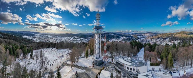 Wieża widokowa na Górze Parkowej w Krynicy-Zdroju