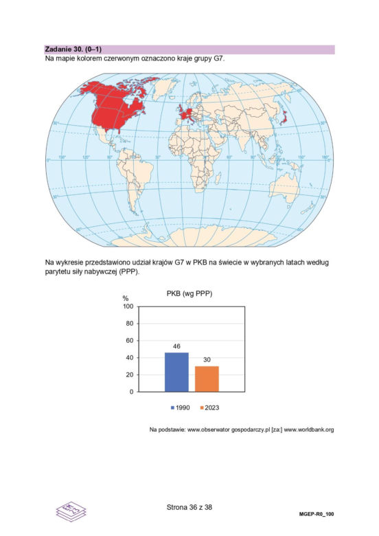 Matura próbna 2024 geografia