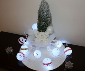 Dekoracja z bombek LED