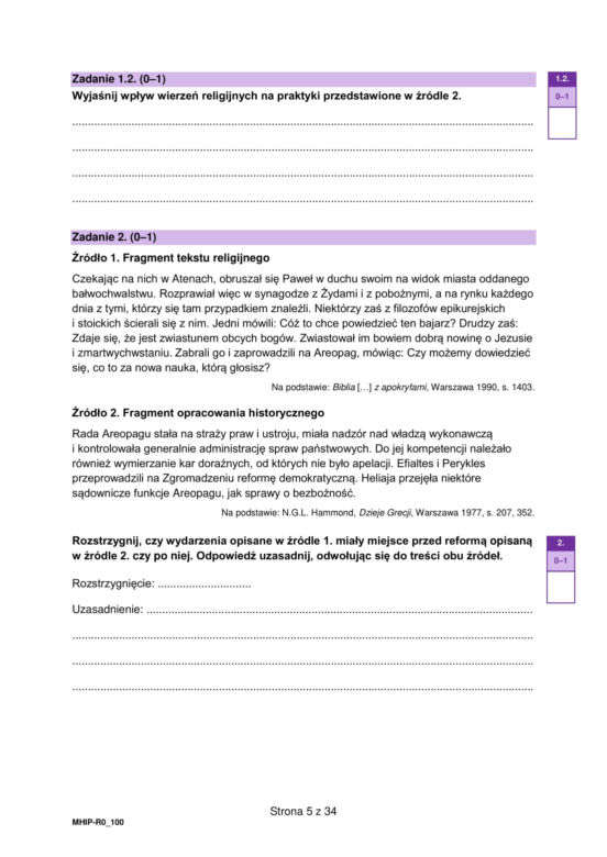 Matura historia 2025: Odpowiedzi i arkusze CKE [19.05.2025] nowa formuła 2023	