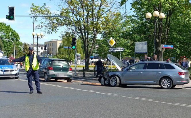 Wypadek samochodowy w Siedlcach