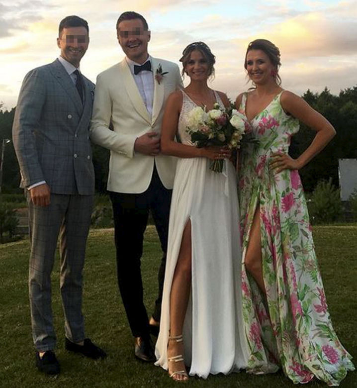 Siostra Roberta Lewandowskiego na ślubie golfistki