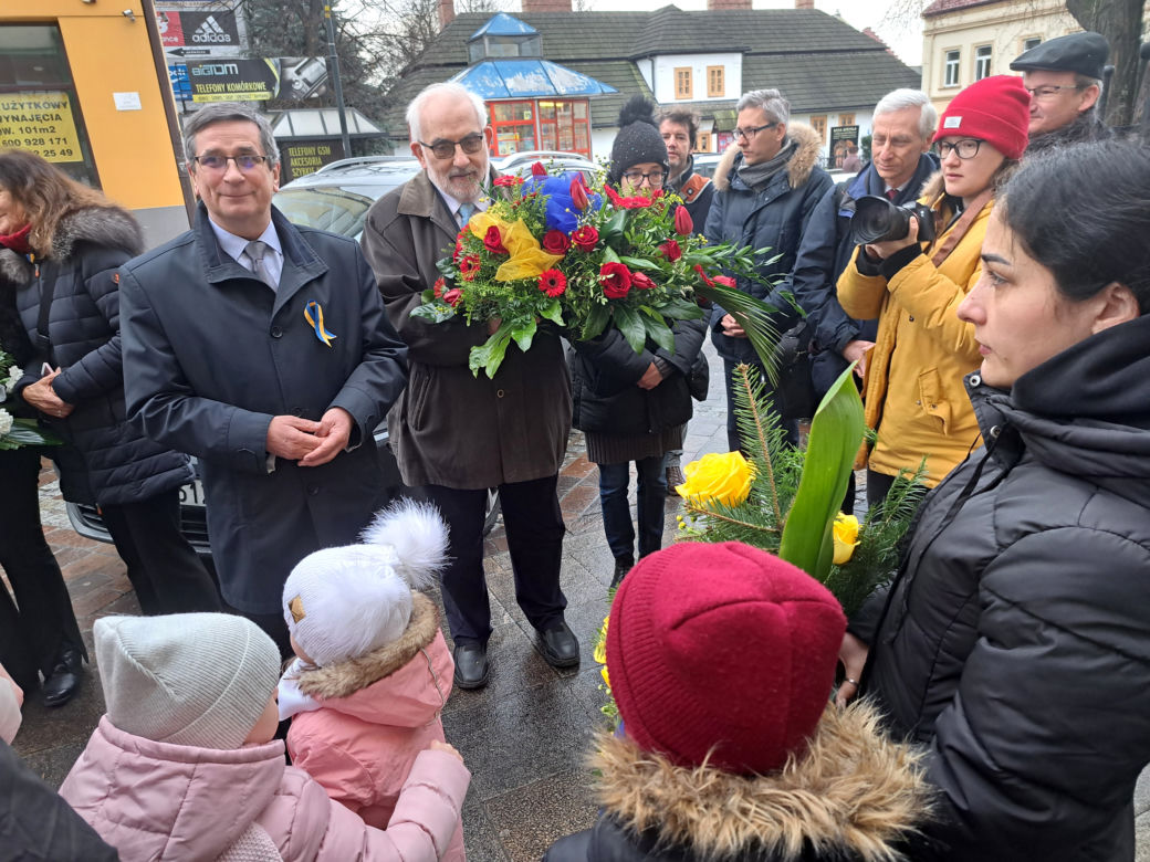 Rocznica wybuchu wojny w Ukrainie - uroczystości w Tarnowie