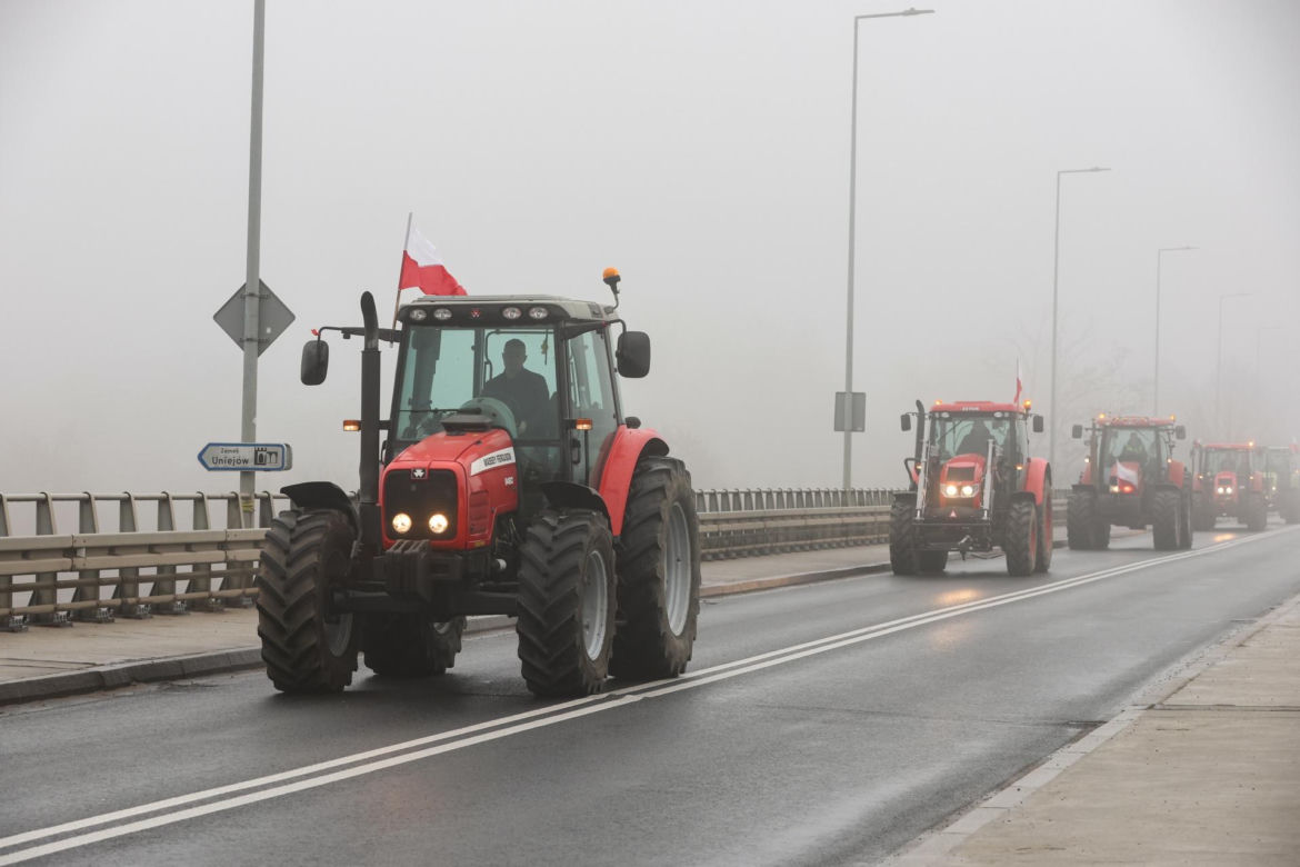 Uniejów. Protest rolników