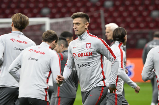 Trening reprezentacji Polski w Warszawie przed meczem z Albaną