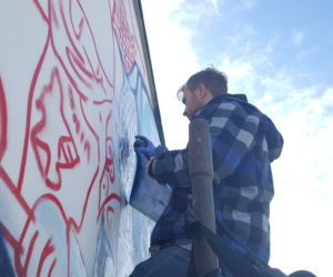 Tomasz Gollob ma w Bydgoszczy swoją ścianę. Na ul. Nakielskiej powstaje mural z żużlowcem w roli głównej! [ZDJĘCIA]