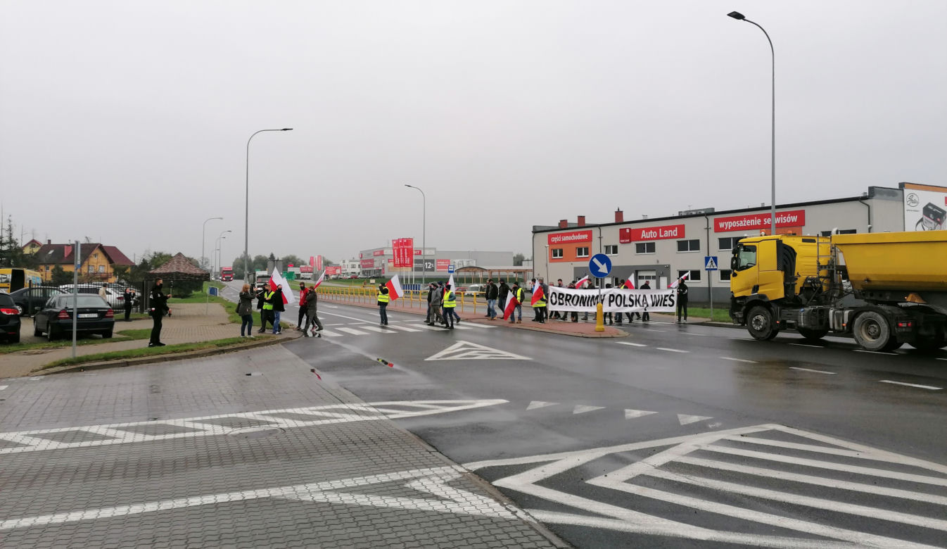 Protest rolników w Iławie 21.10.2020