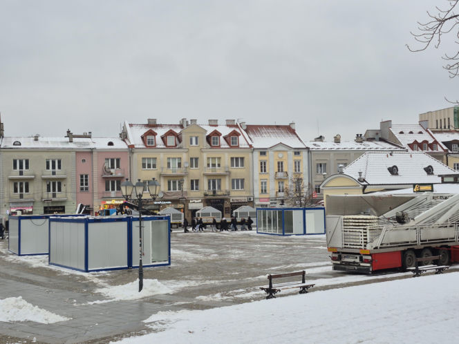 Ozdoby świąteczne oraz jarmark w Białymstoku