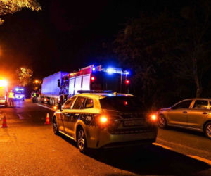 Tragedia w Zabrzu. Pieszy został potrącony przez ciężarowkę, gdy przebiegał przez ulicę koło przystanku [ZDJĘCIA]