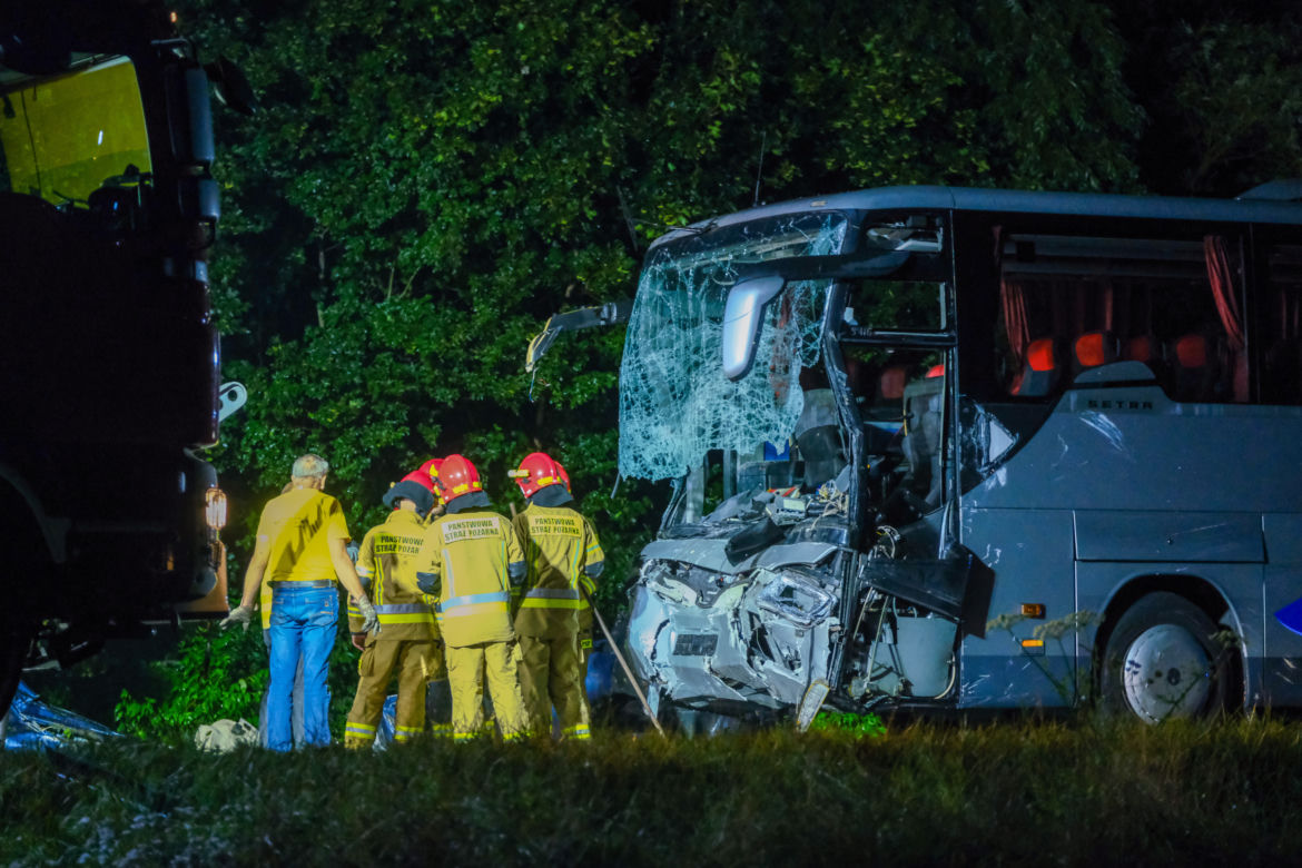 Wypadek busa Kleszczów
