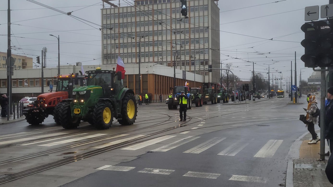 Protest rolników w Olsztynie, 20 lutego 
