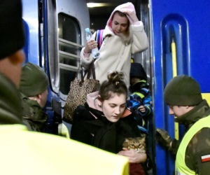 Pociąg z uchodźcami z Ukainy dotarł do Sędziszowa