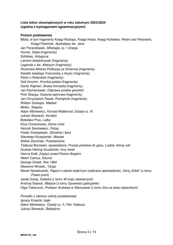 Matura polski 2024 - arkusz CKE stara formuła - CZĘŚĆ 2