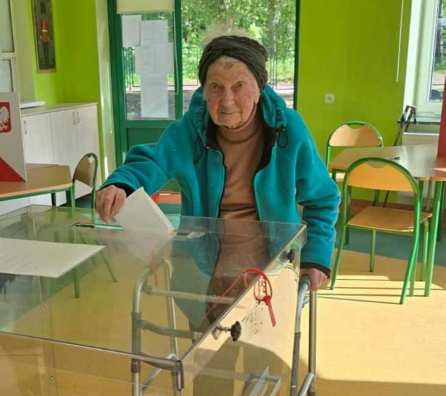 Ma 104 lata i oddała głos w wyborach