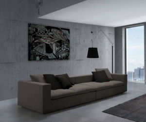 Brązowa sofa