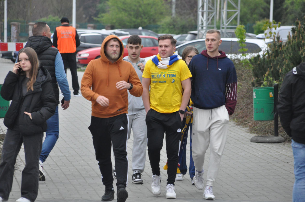 Kibice Industrii Kielce przed meczem z SC Magdeburg