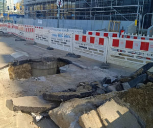 Zapadlisko na al. Powstańców Wlkp.