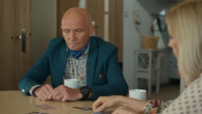 Barwy szczęścia, odcinek 3290. Tolek (Marek Siudym), Jola (Małgorzata Potocka)