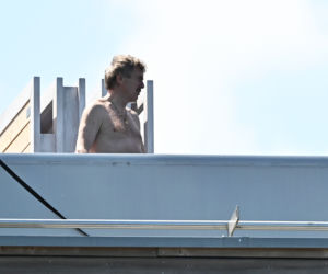 Zbigniew Boniek na basenie