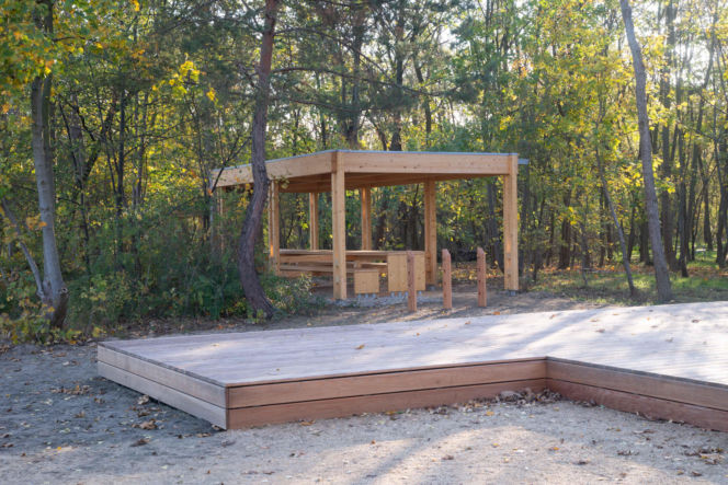 Park Żerański – altany i miejsca na ogniska