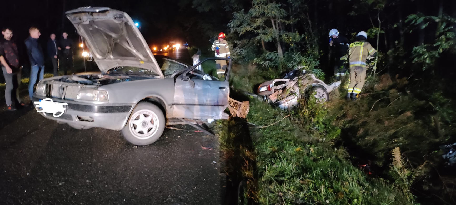 Groźny wypadek w miejscowości Zachmiel pod Białobrzegami