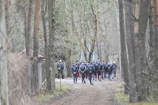 Polska - Albania. Reprezentacja Polski na spacerze