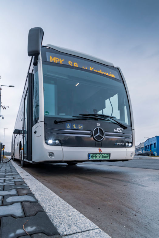 Mercedes eCitaro G na testach w Krakowie