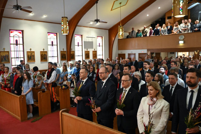 USA/ Prezydent Nawrocki podziękował przedstawicielom Polonii za to, że są ambasadorami Rzeczpospolitej Polskiej