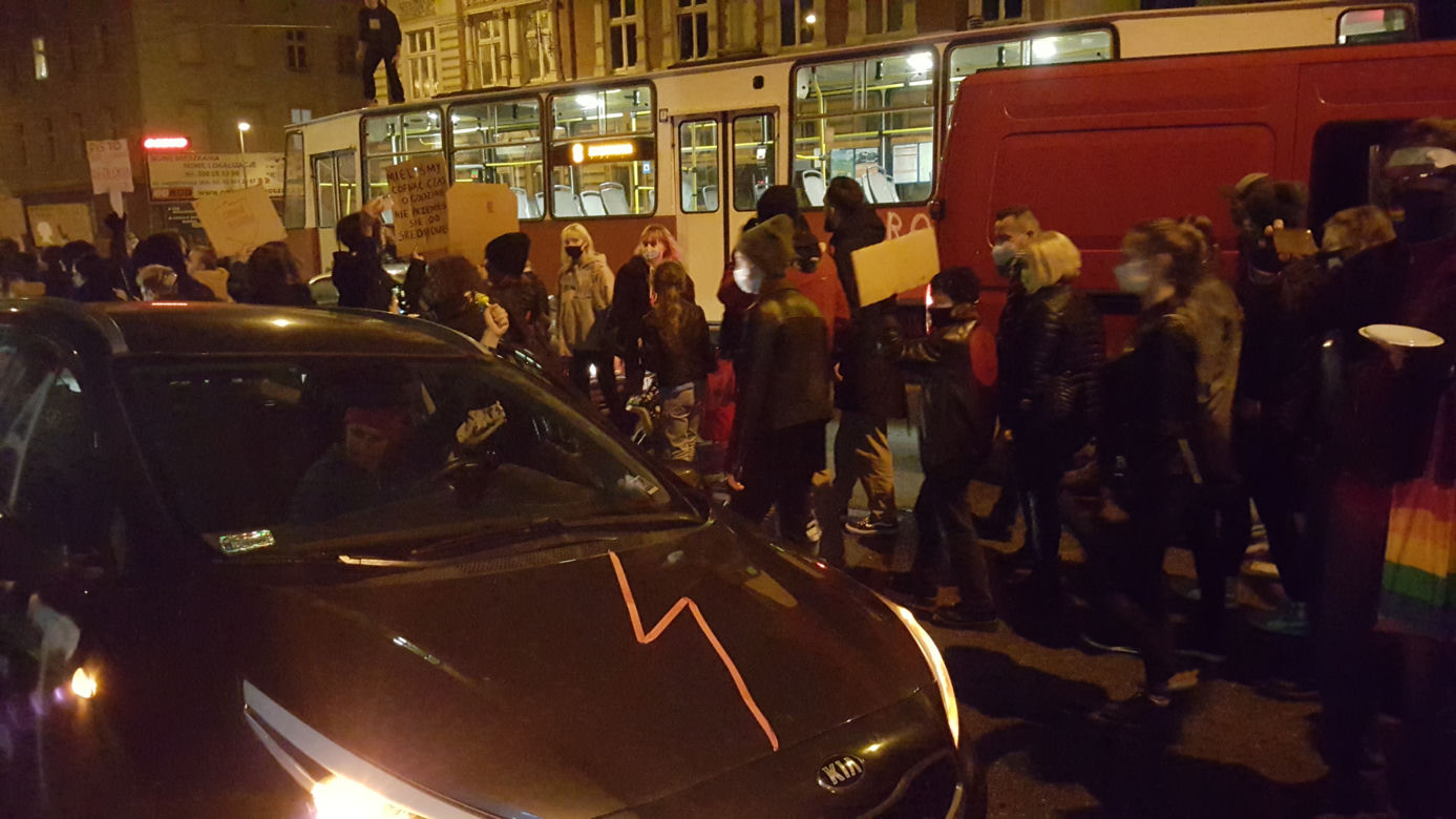 Protest w centrum Bydgoszczy