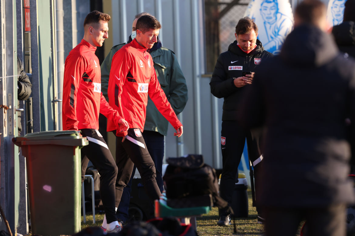 Arkadiusz Milik z Lewandowskim
