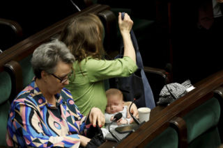 Bosakowie przyszli do Sejmu ze Stefankiem