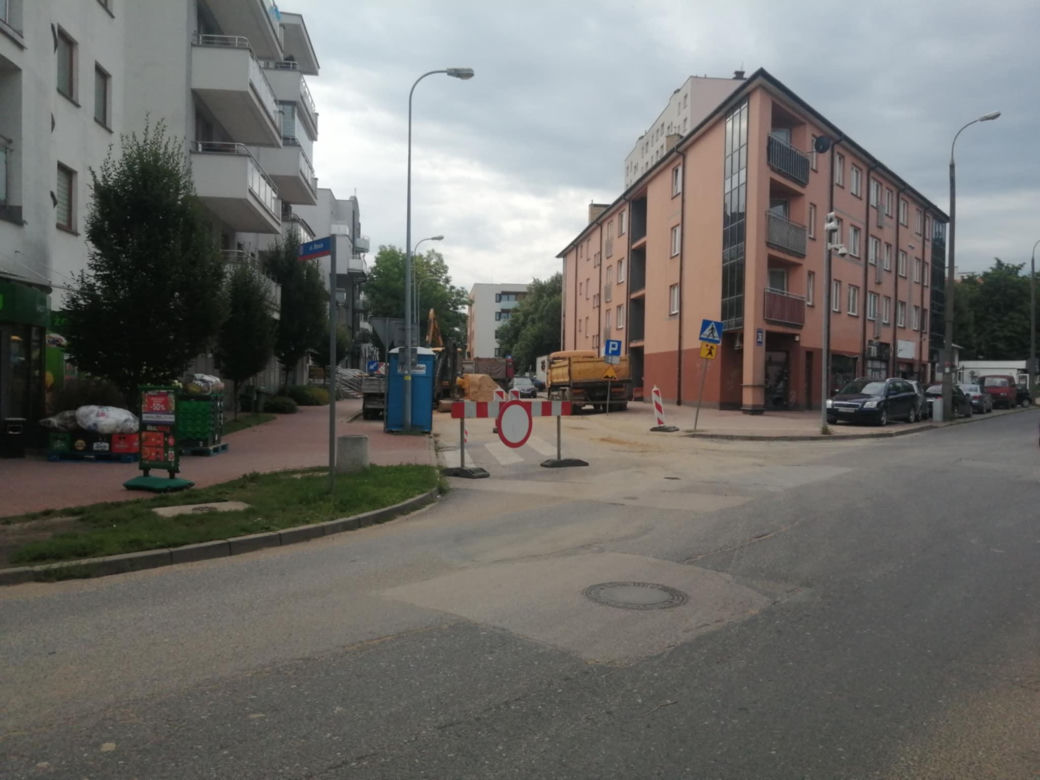 Remont na ul. Błonie w Siedlcach
