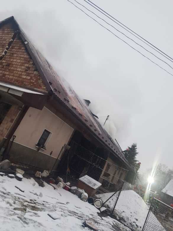 Groźny pożar w Łękawicy koło Skrzyszowa