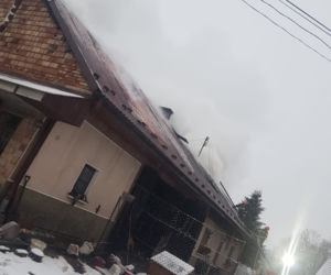 Groźny pożar w Łękawicy koło Skrzyszowa