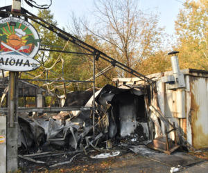 Pożar baru Aloha przy Świderskiej na Tarchominie