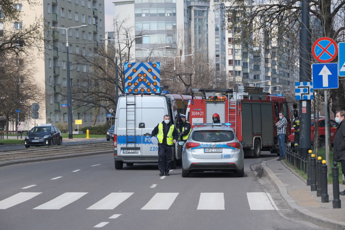 Zderzenie taksówkarzy w Śródmieściu