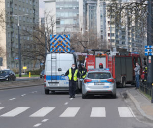 Zderzenie taksówkarzy w Śródmieściu