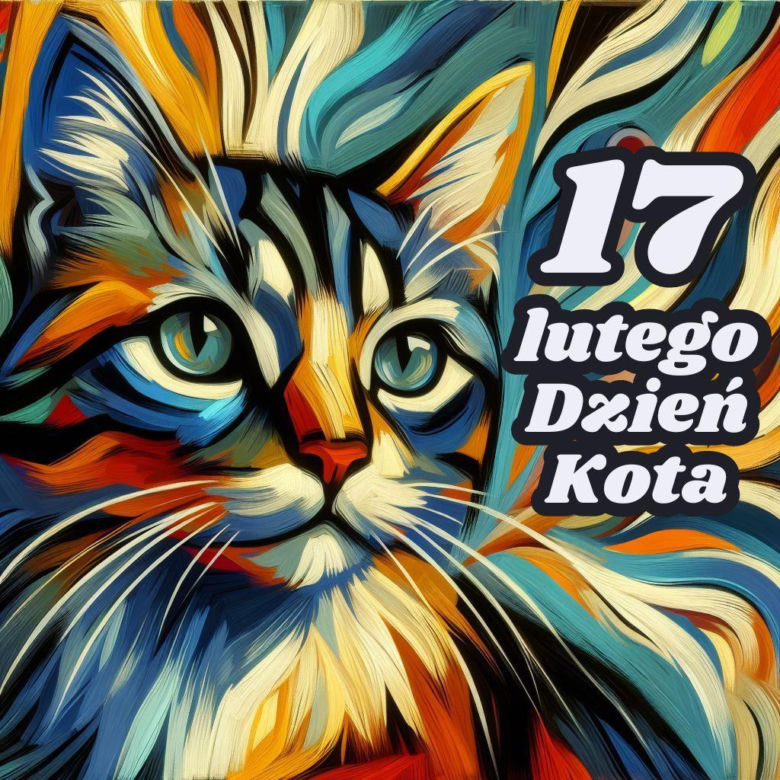 Kartki z kotami na dzień dobry