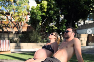 Olga Frycz z rodziną na wakacjach