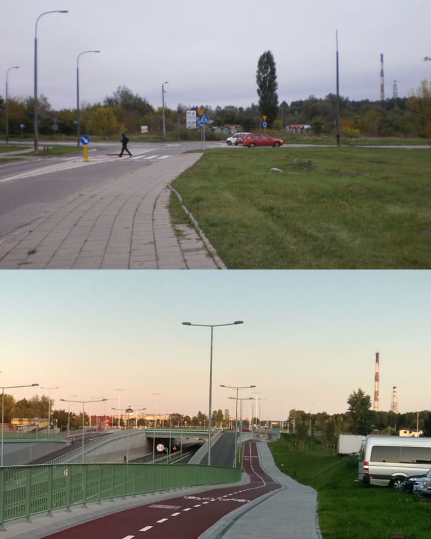 Trasa Niepodległości KIEDYŚ i TERAZ. Porównanie!