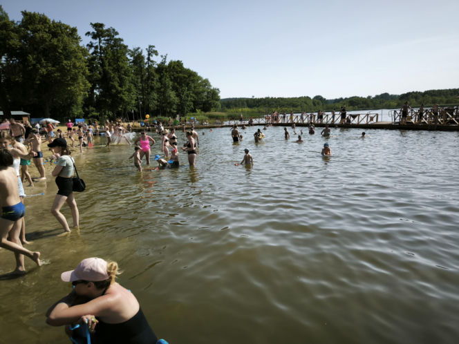 Plaża w Osiecznej lato