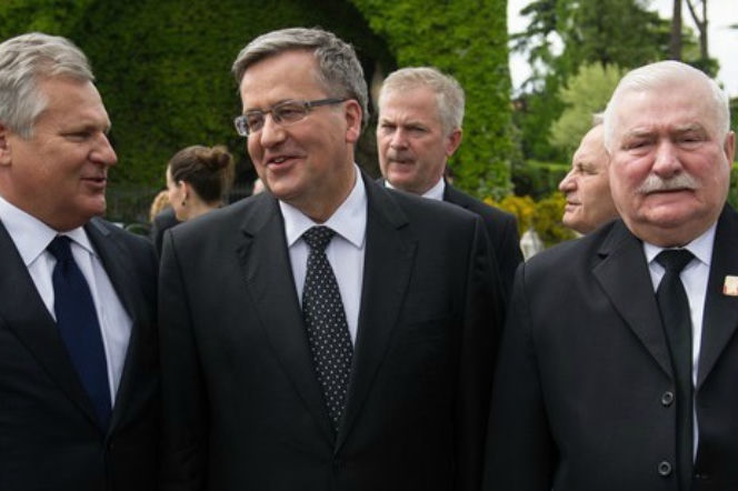 Bronisław Komorowski, Lech Wałęsa, Aleksander Kwaśniewski,