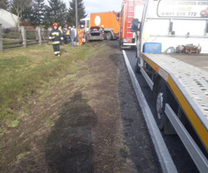Wypadek na DK 25 w Nowym Dworze! Spore utrudnienia dla kierowców! [ZDJĘCIA]